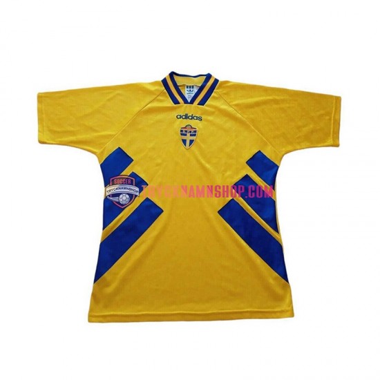 Sverige 1994 Tröja Retro 1:a Matchställ Män Kortärmad