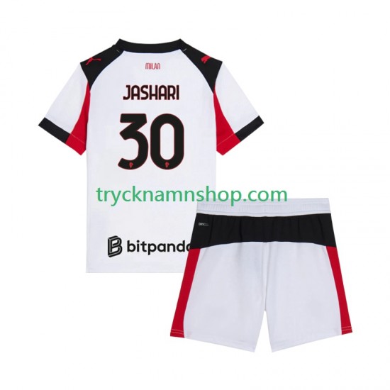 AC Milan Ardon Jashari 30 2025-2026 Tröja 2:a Matchställ Barn Kortärmad