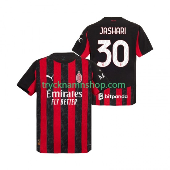 AC Milan Ardon Jashari 30 2025-2026 Tröja 1:a Matchställ Män Kortärmad
