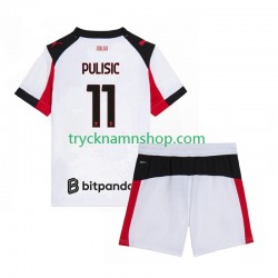 AC Milan Christian Pulisic 11 2025-2026 Tröja 2:a Matchställ Barn Kortärmad