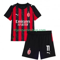 AC Milan Christian Pulisic 11 2025-2026 Tröja 1:a Matchställ Barn Kortärmad