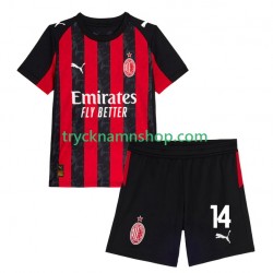 AC Milan Luca Modric 14 2025-2026 Tröja 1:a Matchställ Barn Kortärmad