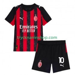AC Milan Rafael Leao 10 2025-2026 Tröja 1:a Matchställ Barn Kortärmad