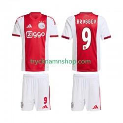 AFC Ajax Brian Brobbey 9 2025-2026 Tröja 1:a Matchställ Barn Kortärmad