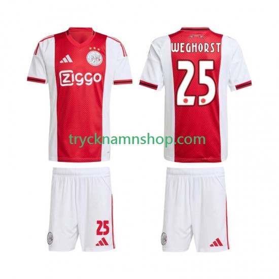 AFC Ajax Wout Weghorst 25 2025-2026 Tröja 1:a Matchställ Barn Kortärmad