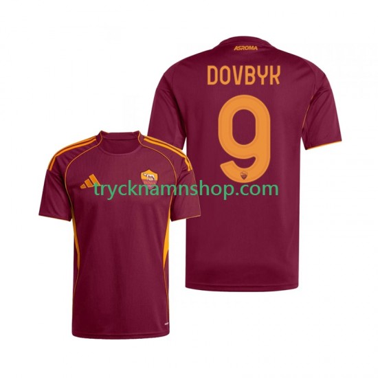 AS Roma Artem Dovbyk 9 2025-2026 Tröja 1:a Matchställ Män Kortärmad