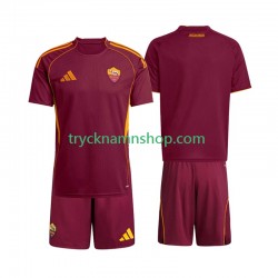 AS Roma 2025-2026 Tröja 1:a Matchställ Barn Kortärmad