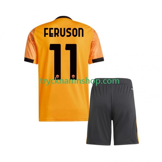 AS Roma Evan Ferguson 11 2025-2026 Tröja 2:a Matchställ Barn Kortärmad