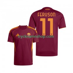 AS Roma Evan Ferguson 11 2025-2026 Tröja 1:a Matchställ Män Kortärmad