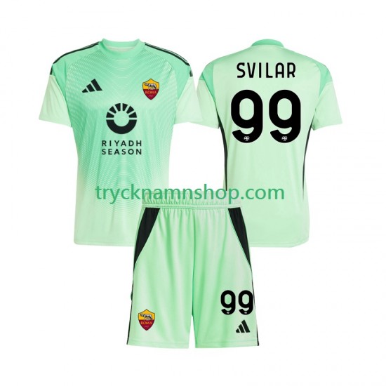 AS Roma Målvakt Mile Svilar 99 2025-2026 Tröja 2:a Matchställ 4:e Matchställ Barn Kortärmad