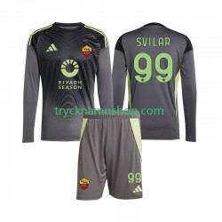 AS Roma Målvakt Mile Svilar 99 2025-2026 Tröja 1:a Matchställ Barn Långärmad