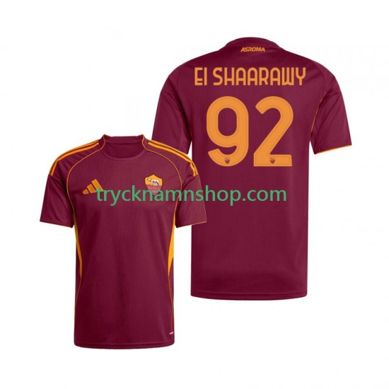 AS Roma Stephan El Shaarawy 92 2025-2026 Tröja 1:a Matchställ Män Kortärmad