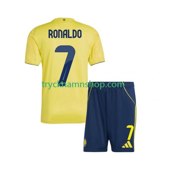 Al Nassr Cristiano Ronaldo 7 2025-2026 Tröja 1:a Matchställ Barn Kortärmad