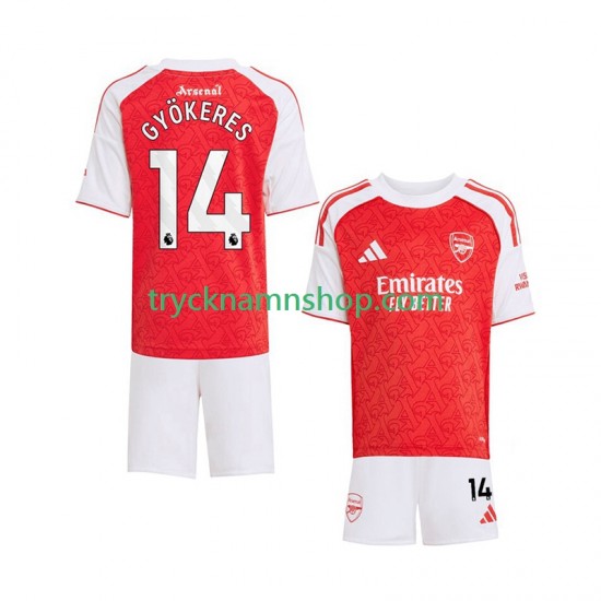 Arsenal Viktor Gyokeres 14 2025-2026 Tröja 1:a Matchställ Barn Kortärmad