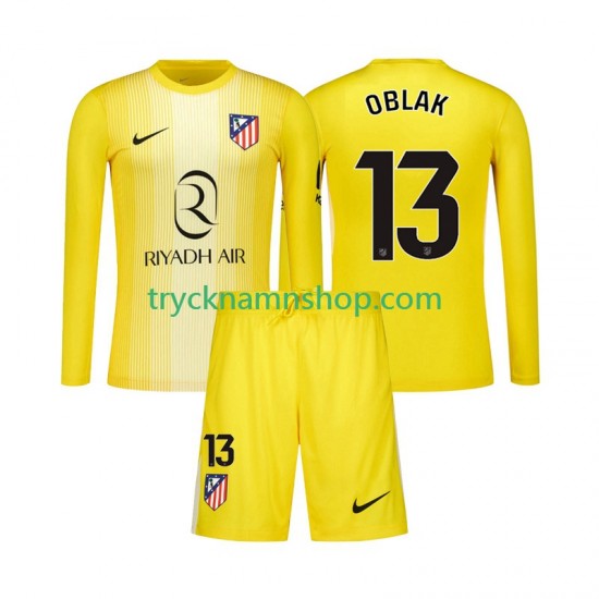 Atlético Madrid Målvakt Jan Oblak 13 2025-2026 Tröja 1:a Matchställ Barn Långärmad