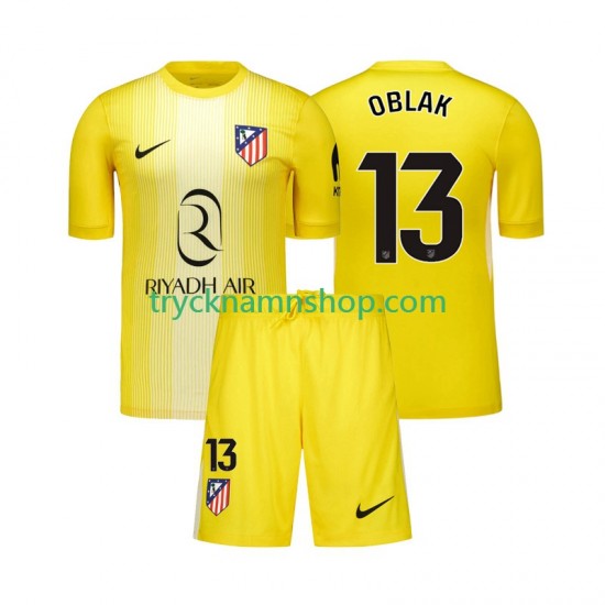 Atlético Madrid Målvakt Jan Oblak 13 2025-2026 Tröja 1:a Matchställ Barn Kortärmad