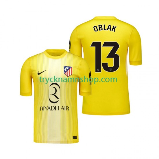Atlético Madrid Målvakt Jan Oblak 13 2025-2026 Tröja 1:a Matchställ Män Kortärmad