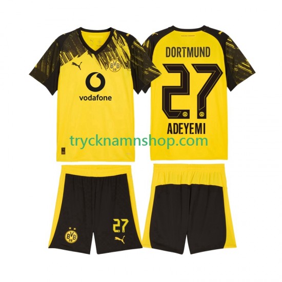 Borussia Dortmund Karim Adeyemi 27 2025-2026 Tröja 1:a Matchställ Barn Kortärmad