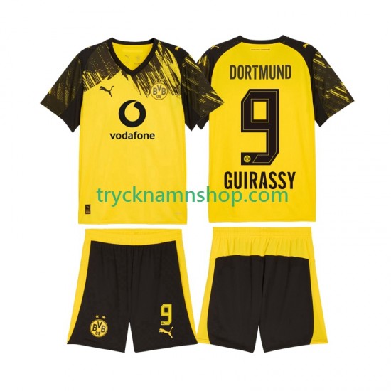 Borussia Dortmund Serhou Guirassy 9 2025-2026 Tröja 1:a Matchställ Barn Kortärmad