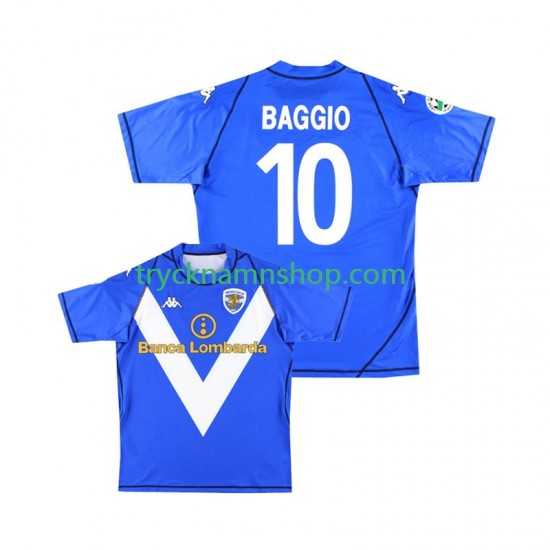 Brescia Calcio Baggio 10 2003 2004 Tröja Retro 1:a Matchställ Män Kortärmad