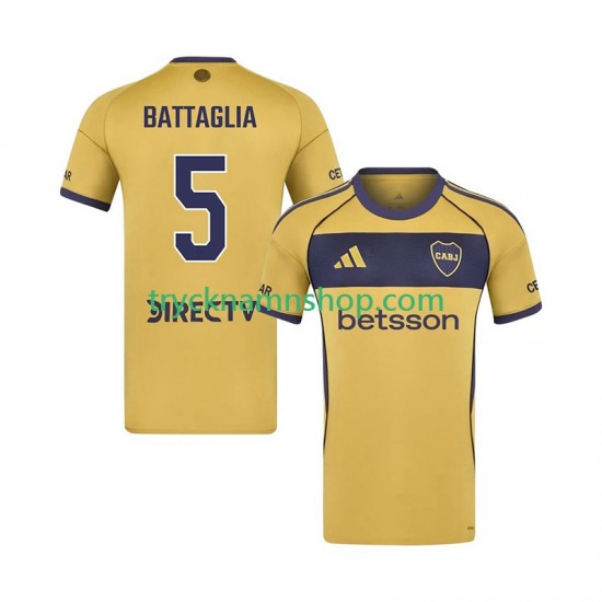 CA Boca Juniors Rodrigo Battaglia 5 2025-2026 Tröja 2:a Matchställ Män Kortärmad