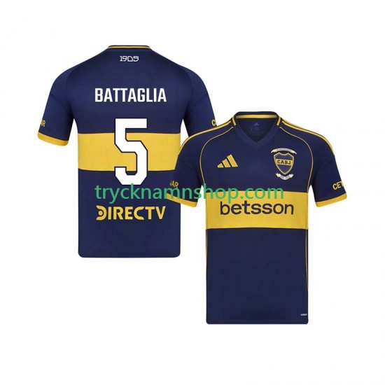 CA Boca Juniors Rodrigo Battaglia 5 2025-2026 Tröja 1:a Matchställ Män Kortärmad