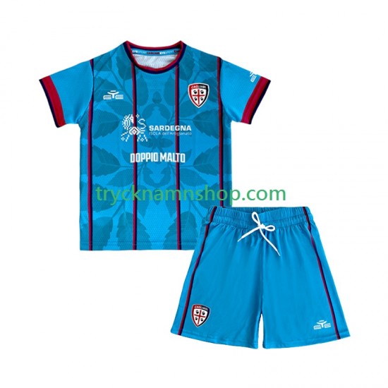 Cagliari 2025-2026 Tröja 3:e Matchställ Barn Kortärmad