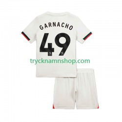 Chelsea Alejandro Garnacho 49 2025-2026 Tröja 2:a Matchställ Barn Kortärmad