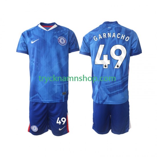 Chelsea Alejandro Garnacho 49 2025-2026 Tröja 1:a Matchställ Barn Kortärmad
