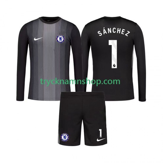 Chelsea Målvakt Robert Sanchez 1 2025-2026 Tröja 1:a Matchställ Barn Långärmad