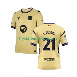 FC Barcelona Frenkie de Jong 21 Champions League 2025-2026 Tröja 2:a Matchställ Män Kortärmad
