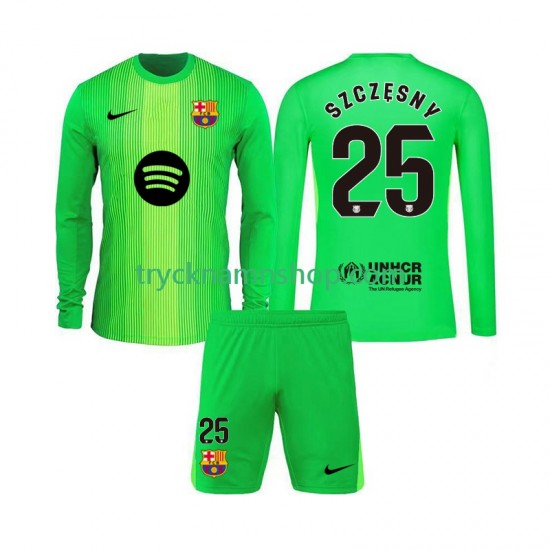 FC Barcelona Målvakt Szczesny 25 2025-2026 Tröja 1:a Matchställ Barn Långärmad