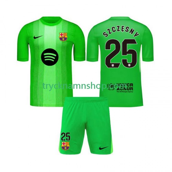 FC Barcelona Målvakt Szczesny 25 2025-2026 Tröja 1:a Matchställ Barn Kortärmad