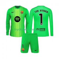 FC Barcelona Målvakt Ter Stegen 1 2025-2026 Tröja 1:a Matchställ Barn Långärmad
