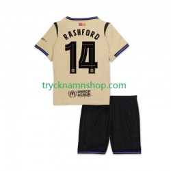 FC Barcelona Marcus Rashford 14 UCL 2025-2026 Tröja 2:a Matchställ Barn Kortärmad
