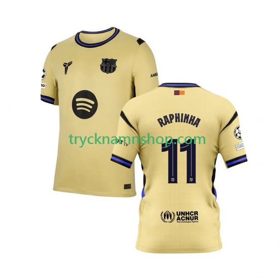 FC Barcelona Raphinha 11 Champions League 2025-2026 Tröja 2:a Matchställ Män Kortärmad