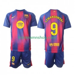 FC Barcelona Robert Lewandowski 9 2025-2026 Tröja 1:a Matchställ Barn Kortärmad
