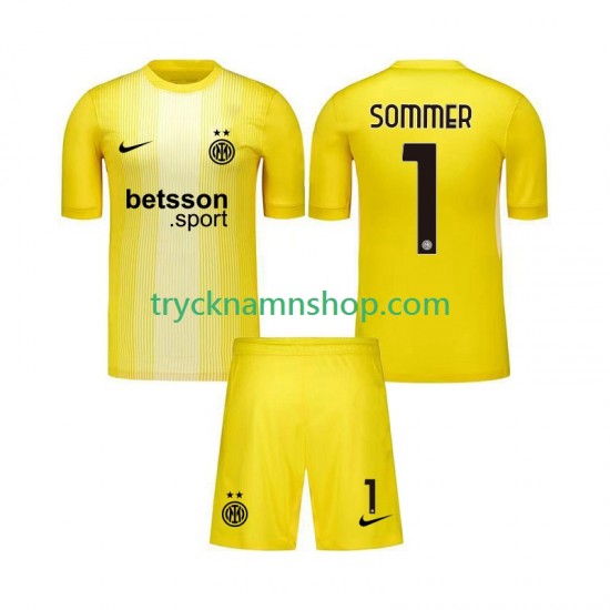 Inter Milan Målvakt Yann Sommer 1 2025-2026 Tröja 2:a Matchställ Barn Kortärmad