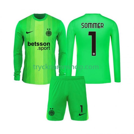 Inter Milan Målvakt Yann Sommer 1 2025-2026 Tröja 3:e Matchställ Barn Långärmad