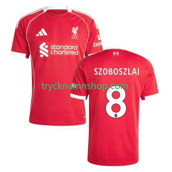 Liverpool Dominik Szoboszlai 8 2025-2026 Tröja 1:a Matchställ Män Kortärmad