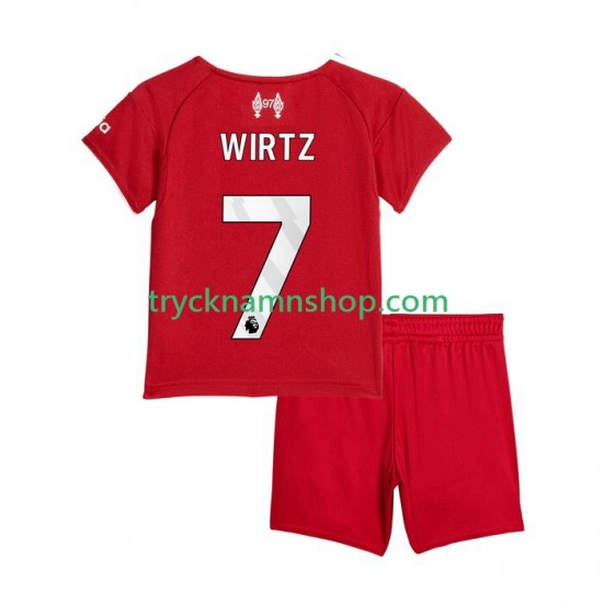 Liverpool Florian Wirtz 7 2025-2026 Tröja 1:a Matchställ Barn Kortärmad