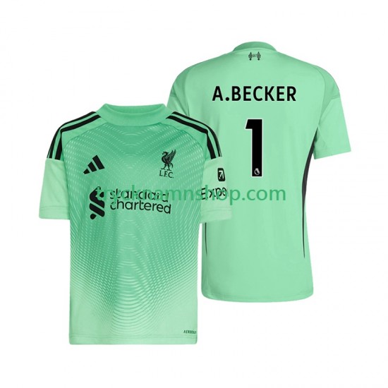 Liverpool Målvakt Alisson Becker 1 2025-2026 Tröja 1:a Matchställ Män Kortärmad
