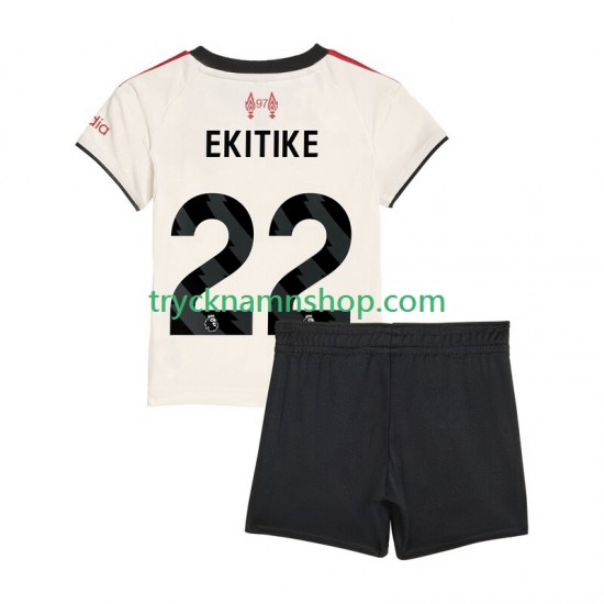 Liverpool Hugo Ekitike 22 2025-2026 Tröja 2:a Matchställ Barn Kortärmad
