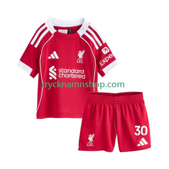 Liverpool Jeremie Frimpong 30 2025-2026 Tröja 1:a Matchställ Barn Kortärmad