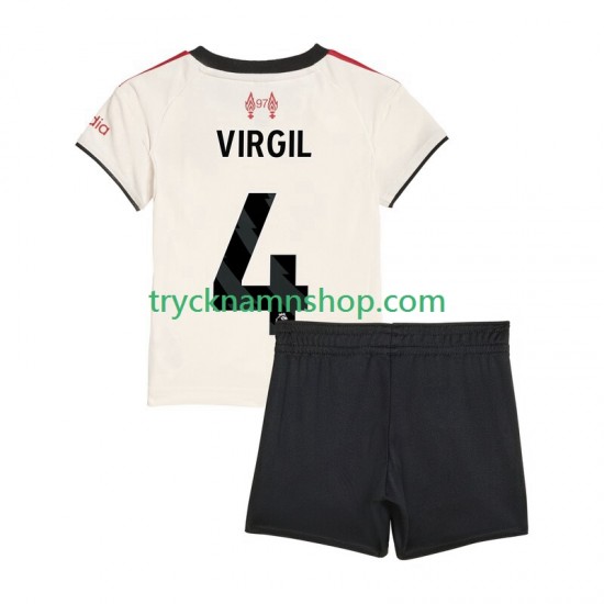 Liverpool Virgil van Dijk 4 2025-2026 Tröja 2:a Matchställ Barn Kortärmad