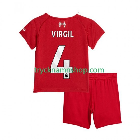 Liverpool Virgil van Dijk 4 2025-2026 Tröja 1:a Matchställ Barn Kortärmad