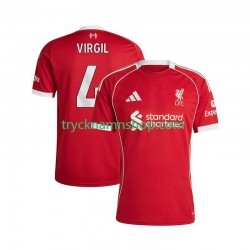 Liverpool Virgil van Dijk 4 2025-2026 Tröja 1:a Matchställ Män Kortärmad