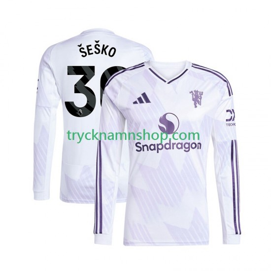 Manchester United Benjamin Sesko 30 2025-2026 Tröja 2:a Matchställ Män Långärmad