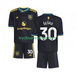Manchester United Benjamin Sesko 30 2025-2026 Tröja 3:e Matchställ Barn Kortärmad