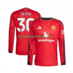 Manchester United Benjamin Sesko 30 2025-2026 Tröja 1:a Matchställ Män Långärmad